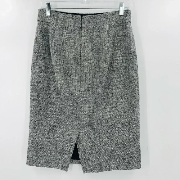 J Crew Size 4 Pencil Skirt Navy Gray - Picture 5 of 5